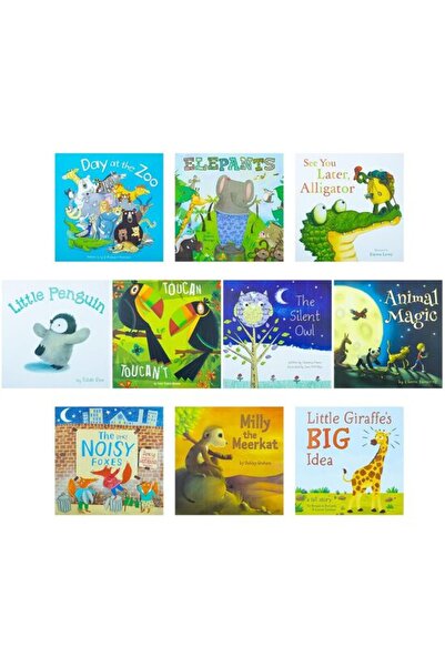 Generic (Unbranded) A Day at the Zoo 10 Animal Stories Illustrated Picture Fl...