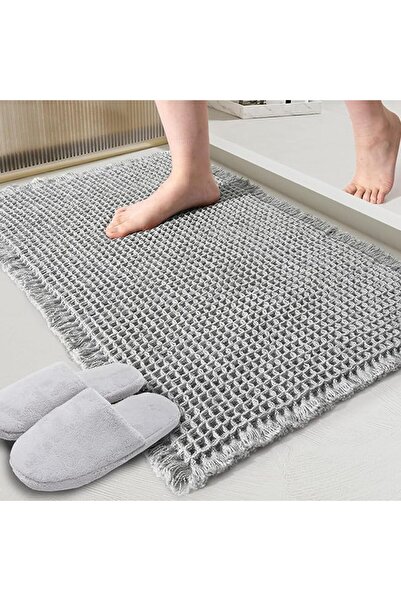 Yelajoy Super Absorbent Waffle Weave Bath Mat, 17x24 Inch Non-Slip Bathroom R...