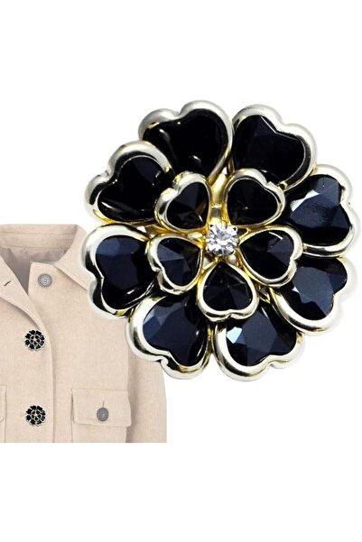 Generic Decorative Button Covers - Vintage DIY Metal Flower Shaped Clothing D...