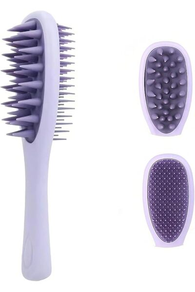 Yelajoy Hair Brush for Men and Women, Gentle Mini Hair Detangler Brush, Dual Length Bristles, Scalp