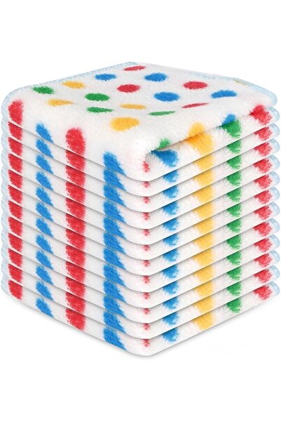 EXCEFORE Microfiber Cleaning Cloth,12 Pack Cleaning Rags, Cleaning Towels wit...
