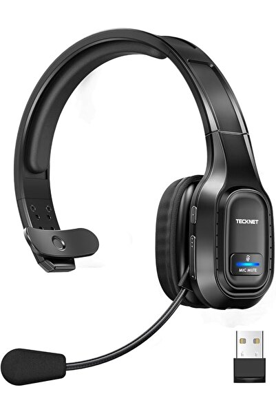 TECKNET Trucker Bluetooth Headset, Trucker Bluetooth Headphones with Micropho...