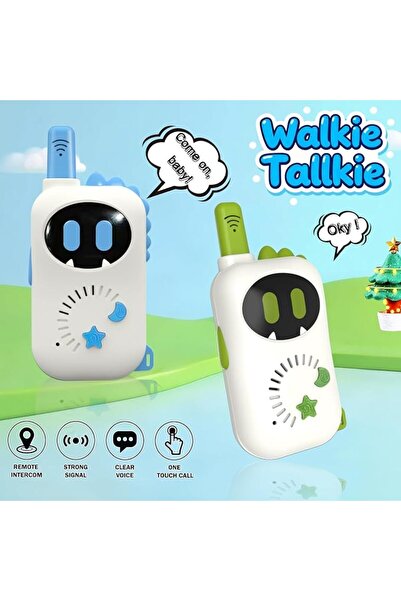 XICEN Set of 2 Robot-Themed walkie-talkies for Children, Cartoon mini Design ...