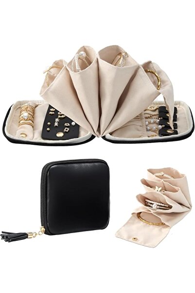 Lolalet Jewelry Travel Organizer, Jewelry Case with Compartments for Women, S...