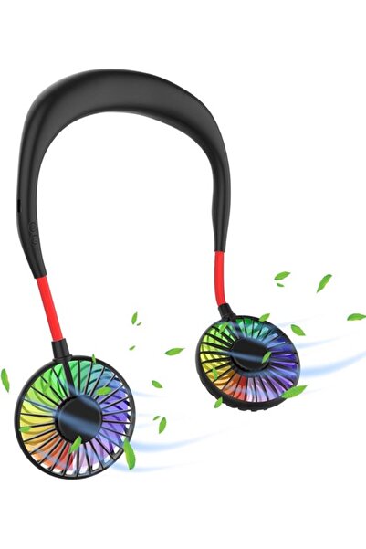 Morvena Picks 90. Mini ventilator cu bandă pentru gât, funcționare silențioas...