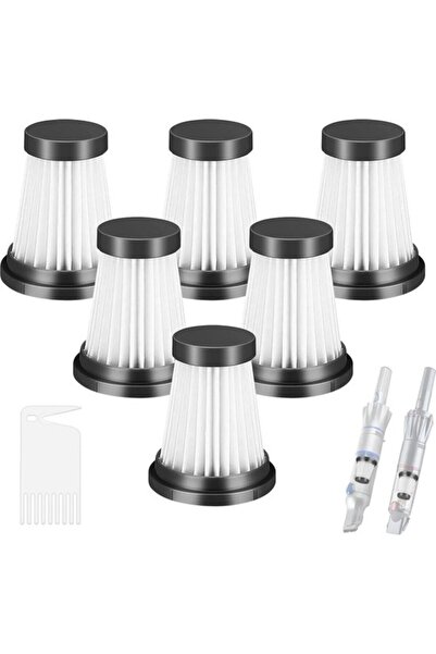 STARSTAR Six HEPA filters for MOOSOO K12, K12 Pro, K13 cordless vacuum cleane...