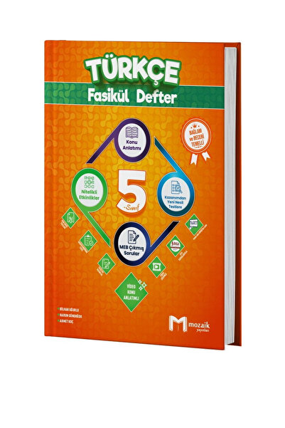 Mozaik Yayınları 5. Sınıf Türkçe Fasikül Defter 2027