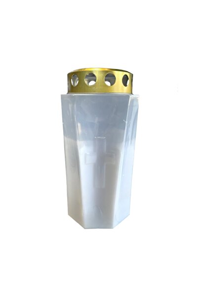LCA Candela din Plastic Felinar Alb, 75 Ore