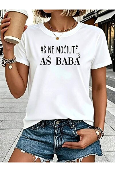 25W Women's-Shirt, Lithuanian A?NE MO?IUT?, A?BABA2 I'not A Grandma, I'a Cool...