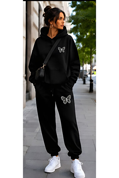 EFFRENATU Unisex Character Hooded Sweatshirt Set - Face and All-Over Surface ...