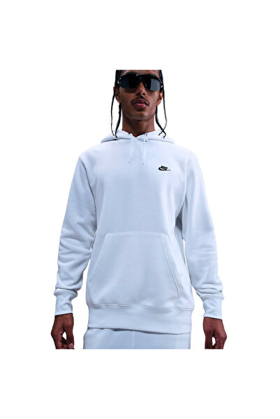 Nike M NK CLUB Φούτερ με κουκούλα FN3859-100 Λευκό