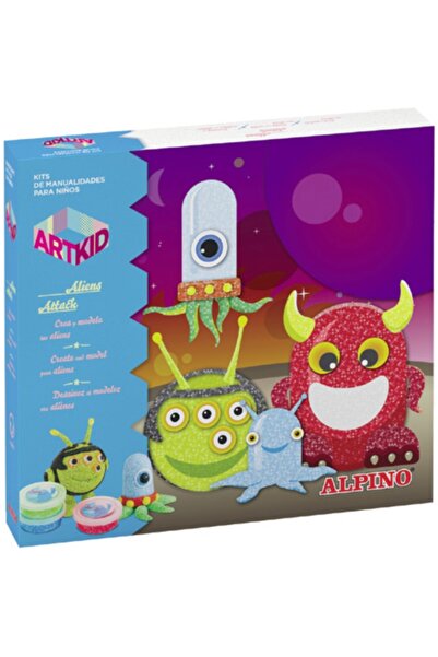 Alpıno Cutie Cu Articole Creative Pentru Copii, Artkid Aliens Attack