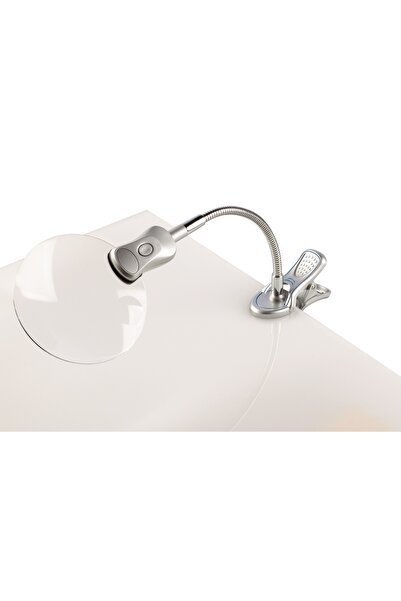 ALCO Lupa D-108Mm, Cu Lumina Led, Cu Clema De Prindere, - Forma Rotunda, Argi...