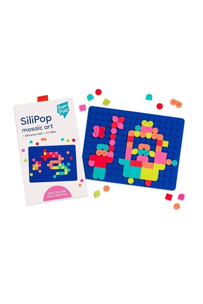 SUPERPETIT Mozaic Pop-On Travel - Silipop Albastru Cu 65 Piese - Superpetit, ...