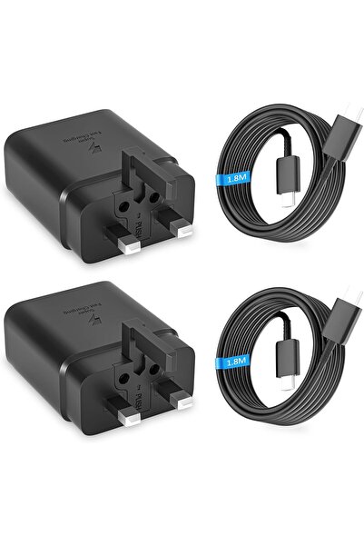 UrbanX URBANNX 2 Pack 45W USB C Super Fast Charger Compatible with Samsung Ga...