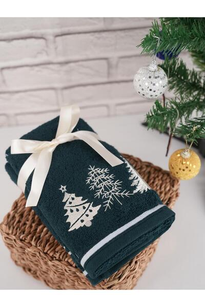 Baveno 100% Cotton Moden Special Embroidered 2-Piece Towel Set 41X71 cm