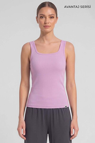 Aytuğ&Mısırlı Egyptian Women's Camisole T-Shirt with Closed Back Straps Pink