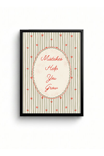 LOWHA Canvas Wall Art on Wood Frame with Black Floating Frame & Motivational ...