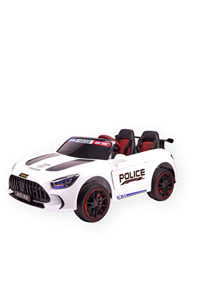 Leno 12V Electric Police Car For Kids With 4 Motors And Remote Control