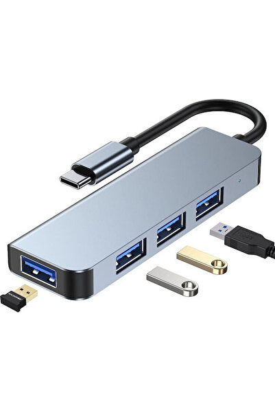 Tech-Protect V1-HUB USB 3.0 Hub 4 Θυρών με σύνδεση USB-C &amp; Θύρα Φόρτισης ...