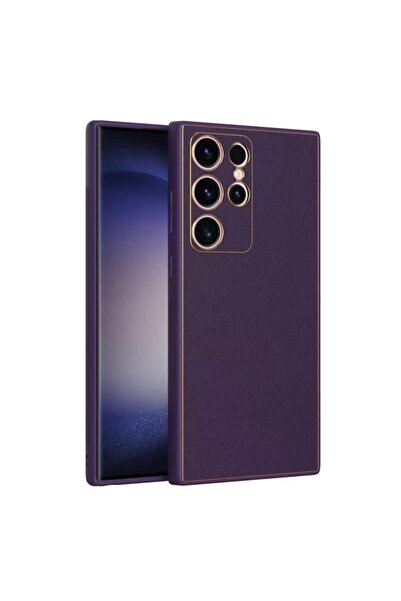 Samsung Θήκη Yolo για S22 Plus, Δερμάτινη, με περίγραμμα TPU, Μωβ