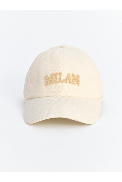 LC Waikiki Vizyon New Season Ecru Milan Embroidered Women's Cap Hat