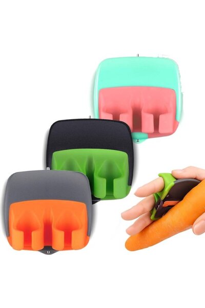 Morvena Picks Set de 3 curățătoare de legume de bucătărie cu protecții pentru...