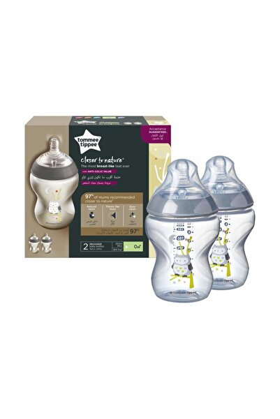 tommee tippee Πλαστικά Μπιμπερό 260ml Αργή Ροή 0μ+ Tommee Tippee-Πιο Σχεδόν Φ...