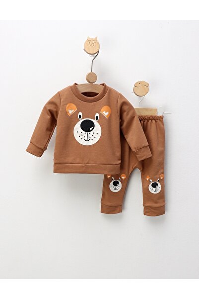 MiniKids Compleu Wild Bear, maro