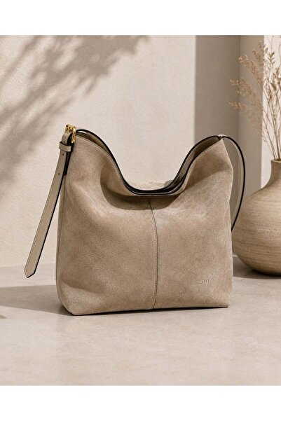 Uderra Leather Uderra Women's Genuine Leather Cream Shoulder Bag - S1Kz03122 ...