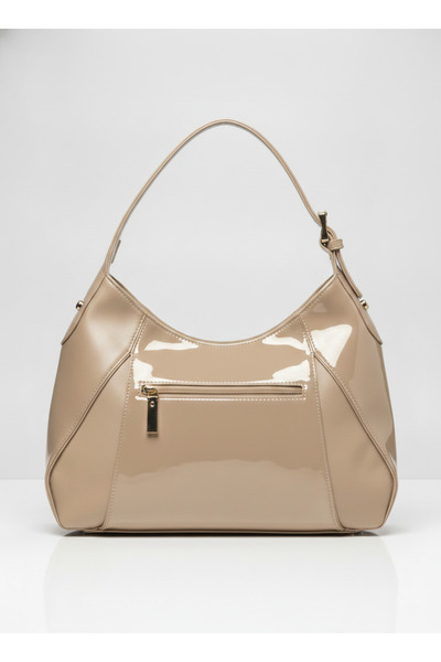 MILANO COLLECTION Geanta de Umar Dama cu Aspect de Lac, 2 Barete Scurta si Lu...