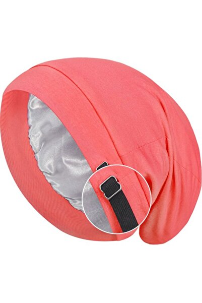 STARSTAR Silk sleep cap snow white satin cotton unisex breathable.