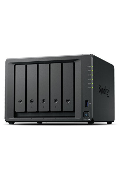 SYNOLOGY DiskStation DS1525+, 5 bay-uri, AMD Ryzen V1500B 2.2GHz, 8GB DDR4 EC...