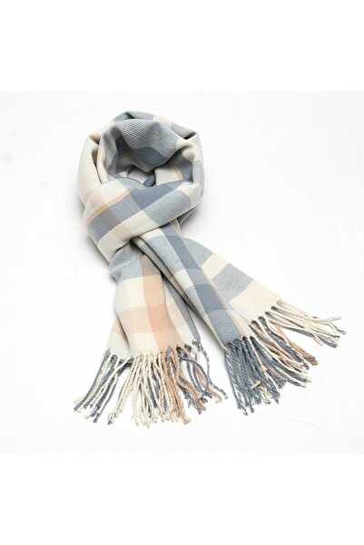 STARSTAR Women's oversized checkered scarf/blanket tassel style A.
