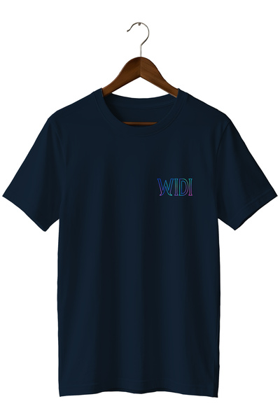 remonz Widi Minimal Logo Printed Unisex T-Shirt Cotton Crew Neck Basic Casual...