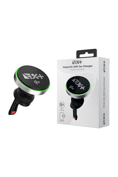 NOA Încărcător Auto Magnetic 15W Qi2 Compatibil MagSafe cu Prindere în Grila ...