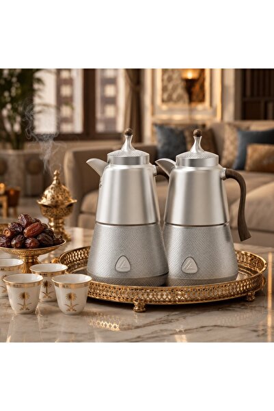 laverahome Luxury Matt Silver Color Premium Hospitality Ware Set with High Cl...