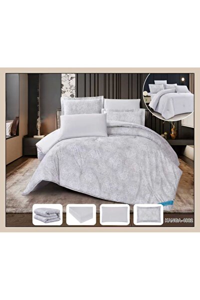 aram Nefren Double-Sided Brushed Bedspread with High Quality Comforter 6 Piec...
