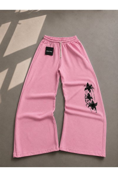 BALİNA Flower Baggy Kalıp Unisex Eşofman Altı