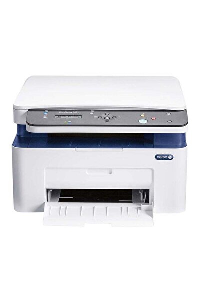 Xerox طابعة ليزر متعددة الوظائف WorkCentre 3025 باللون الأبيض/الأزرق