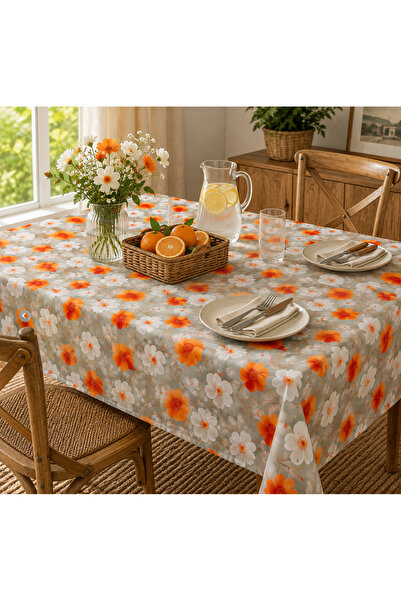 FEEMELS Raşel Fabric Stress-Free Table Cloth Table Cloth Stain-Resistant