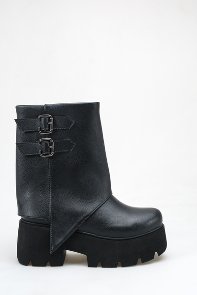 Solo Bag Women's Daily Belted Double Buckle Comfortable Stylish Wedge Heeled ...