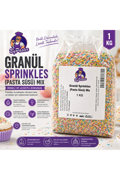 By Paster GRANÜL PASTA SÜSÜ MİX 1 KG
