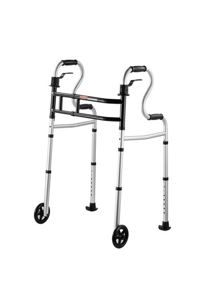 VEVOR Cadru de mers pliabil, Inaltime reglabila 790-965 mm, Aluminiu, max 205 kg