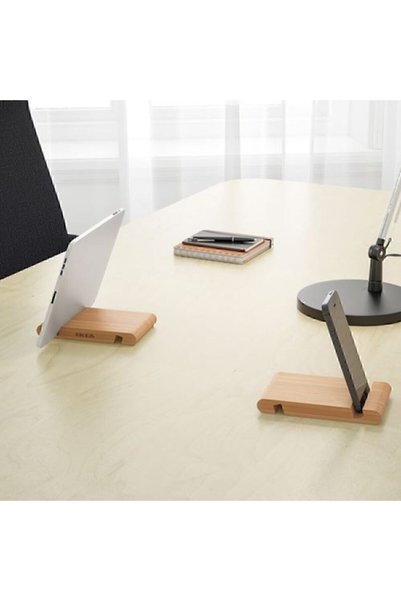 IKEA Bergenes Phone/Tablet Stand, Bamboo - Belir Store