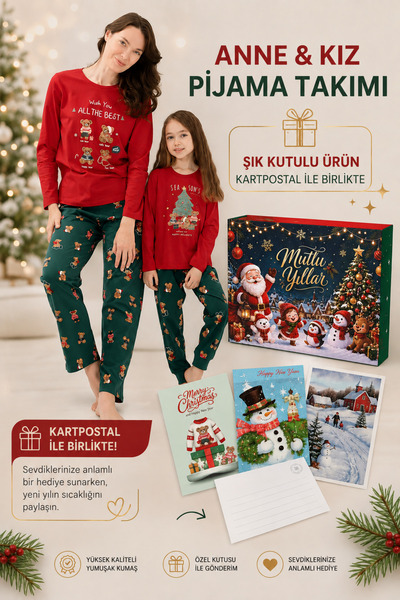 Rolypoly Anne Kız Çocuk Aile Yılbaşı Yeniyıl Ayıcıklı Hediye - Kutulu Ve Kart...