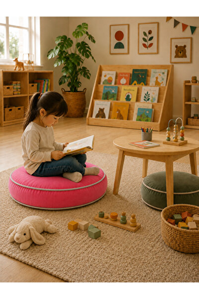 GAVİLLA Oyun Minderi Kreş Minderi Okuma Minderi Oturma Minderi Montessori Pil...