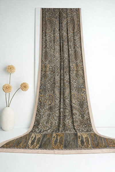 SHAWL SECRET Glamour Cotton Ethnic Shawl 2 - 52840 Cream Orange