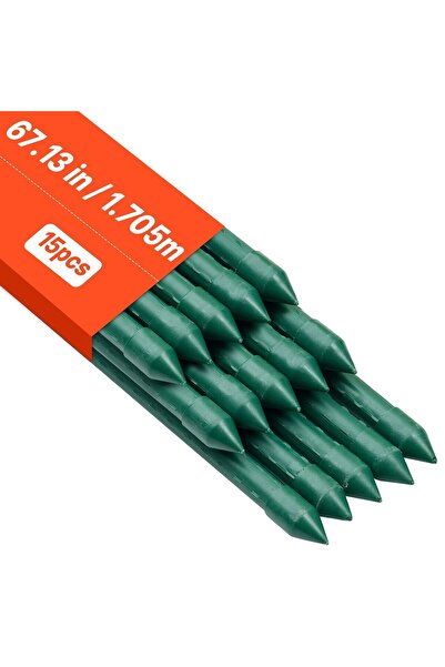 Vivatechnix Set 15 de araci pentru gradina, Teava metalica acoperita cu PVC, ...