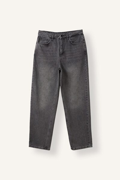 DeFacto Baggy Fit Wide Leg Washed Jean Trousers with Pockets B3925Ax26Au
